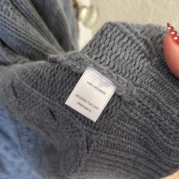 Garnet Hill Cashmere Sweater Cardigan - Picture 4 of 5